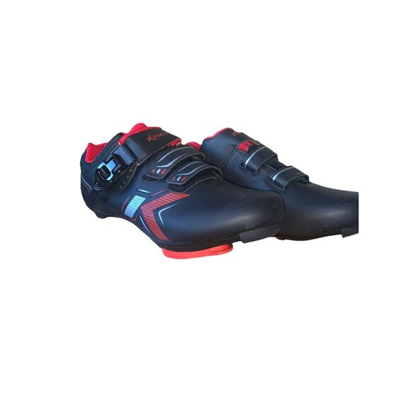 NEW Kescoo Cycling Shoes Men’s 12 Black - Picture 1 of 8